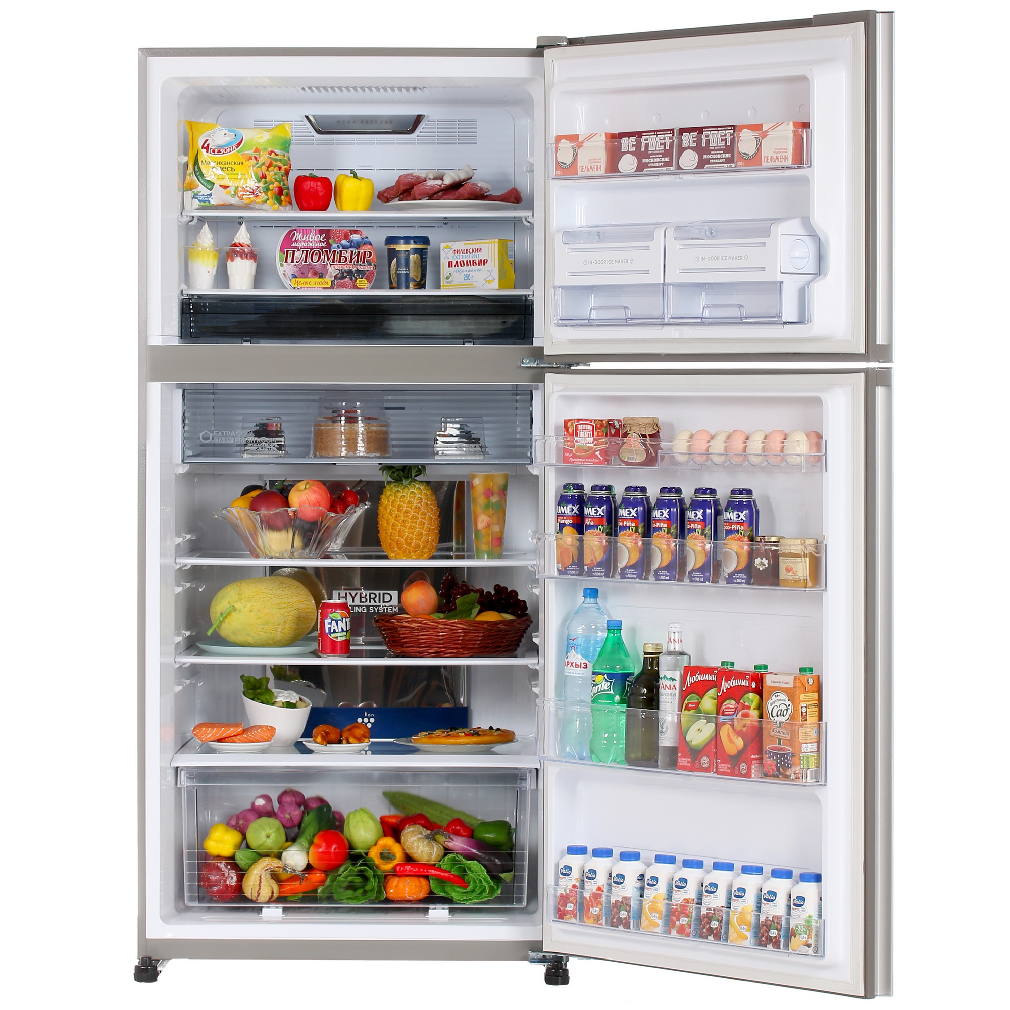 8117590 Холодильник с морозильником   Sharp SJXG60PGSL серебристый STDN-0009163 - Вид №5