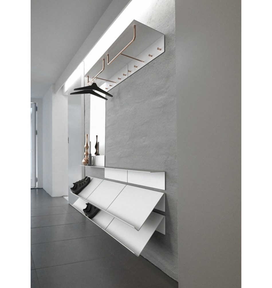 FROST Вешалка для верхней одежды UNU 1000 » белый / медный Алюминий / нержавеющая сталь Белый / медь U4017-CW  - Вид №2