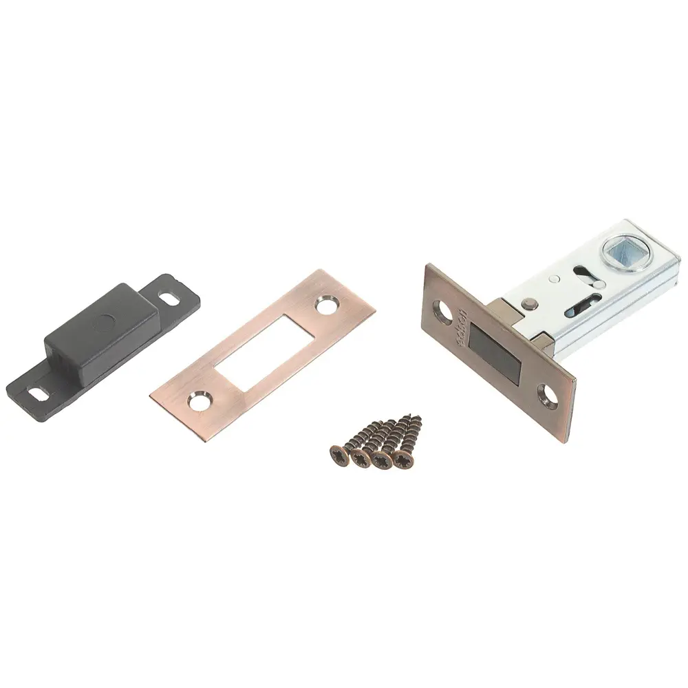 Защёлка межкомнатная магнитная EDS-6-50 сталь/пластик цвет медь EDSON STLM-2002531 - Вид №1