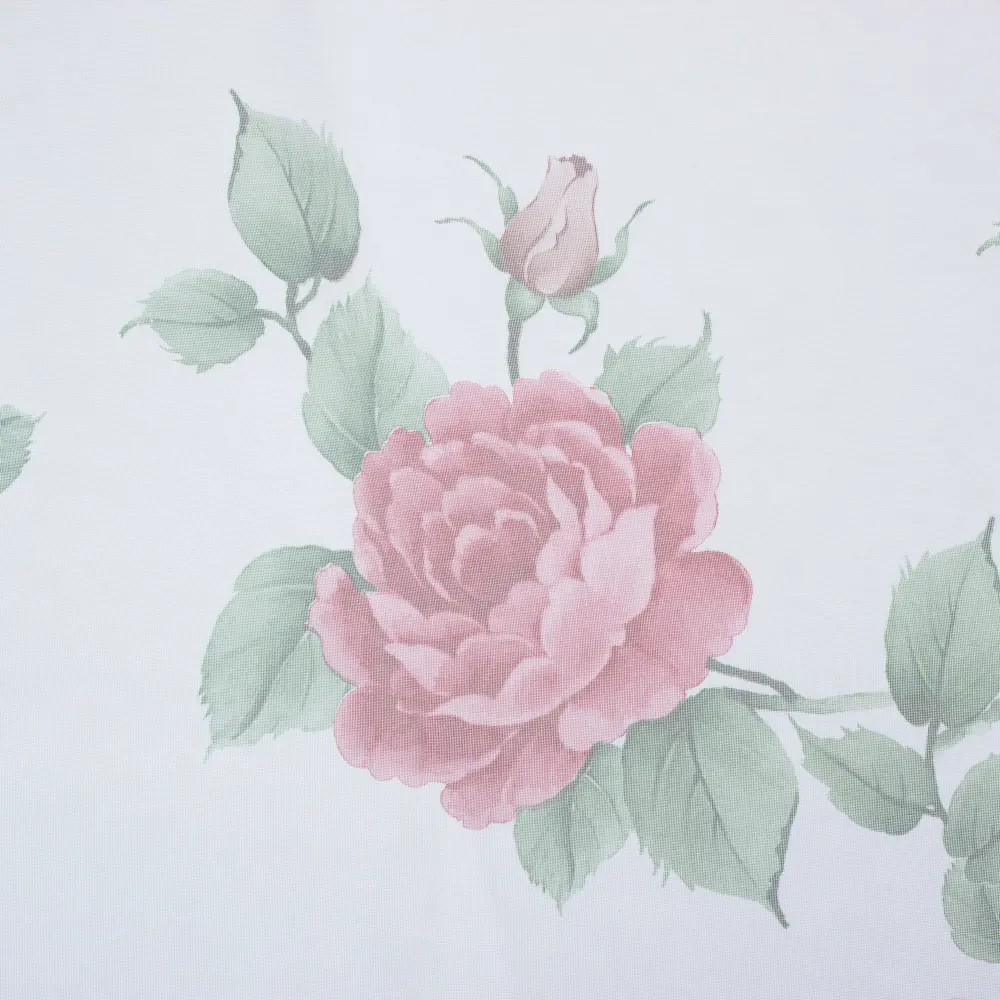 Тюль на ленте для кухни «Роза» 140х180 см цвет красный WITERRA STLM-2191655 - Вид №1