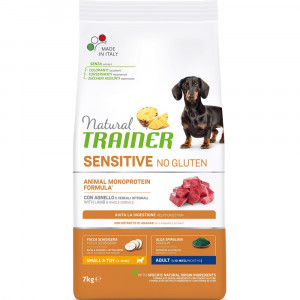 ПР0059554*2 Корм для собак TRAINER Natural Sensitive без глютена для мелких пород, ягненок сух. 7кг (упаковка - 2 шт) NATURAL TRAINER