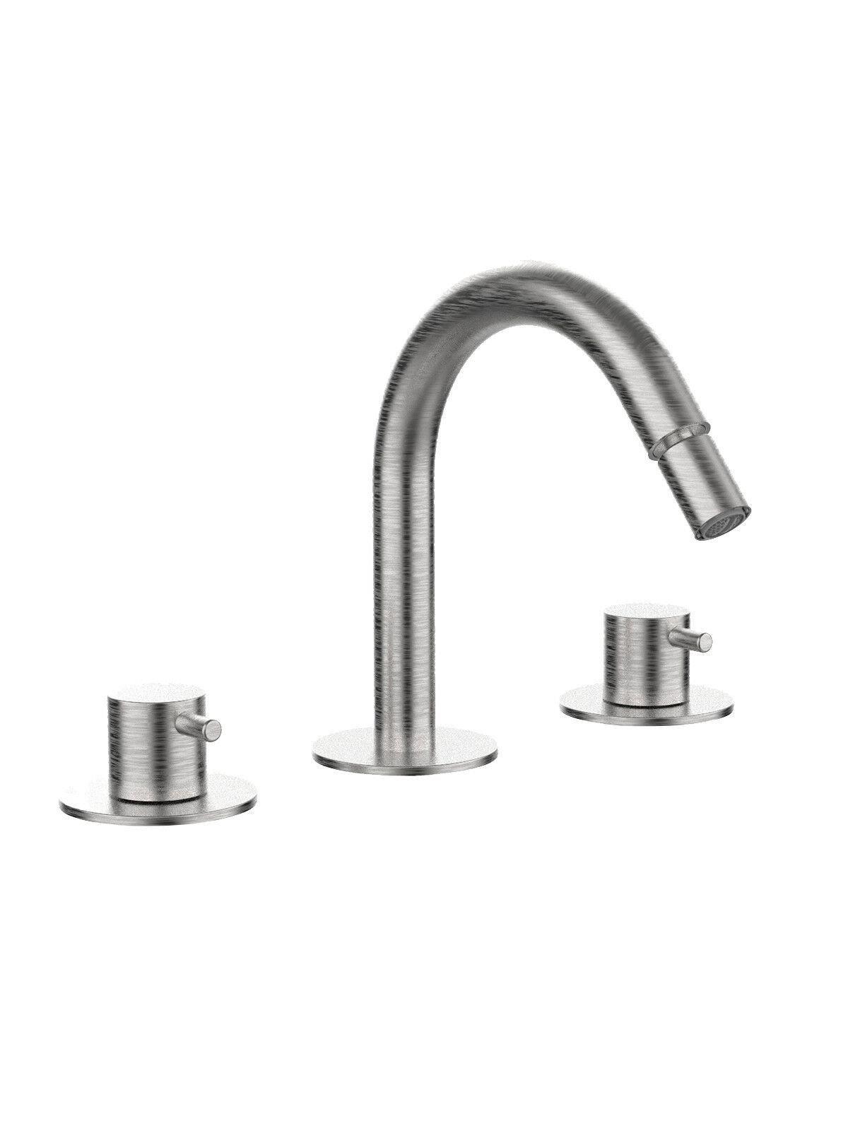 Смеситель для биде с 3 отверстиями для пола с отдельными розетками Rubinetterie Frattini Pepe XL ARCH-00131328 - Вид №5