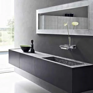 Toscoquattro Комплект мебели для ванной 07 с раковиной из мрамора TIME серый