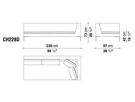 Угловой диван из ткани B&B Italia ARCH-00112684 - Вид №18