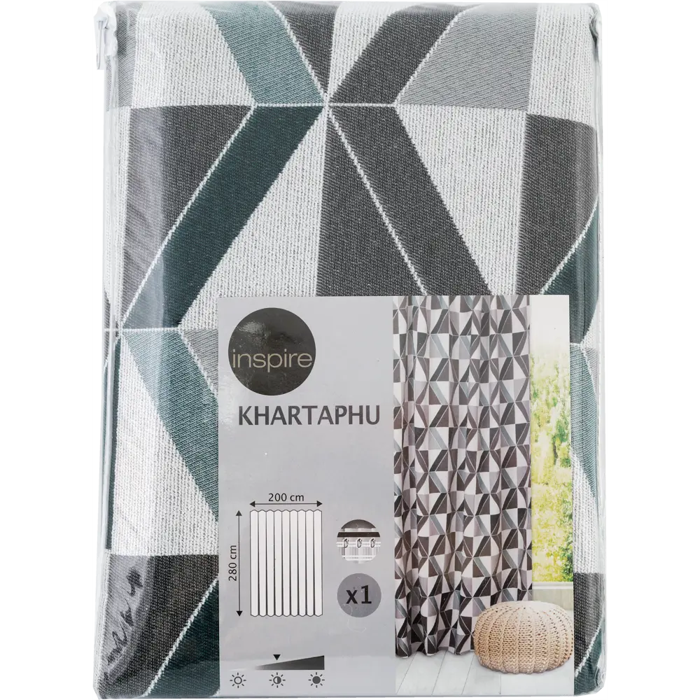 Штора на ленте Khartaphu Vertical 200x280 см цвет мультиколор INSPIRE STLM-2014395 - Вид №4