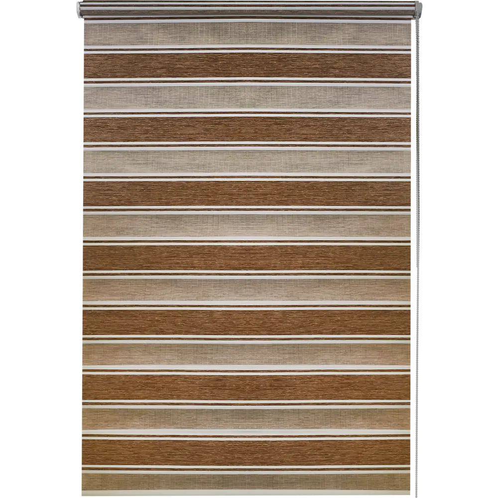 Штора рулонная день-ночь Дэли 60x160 см коричневая MIAMOZA STLM-2092317 - Вид №1