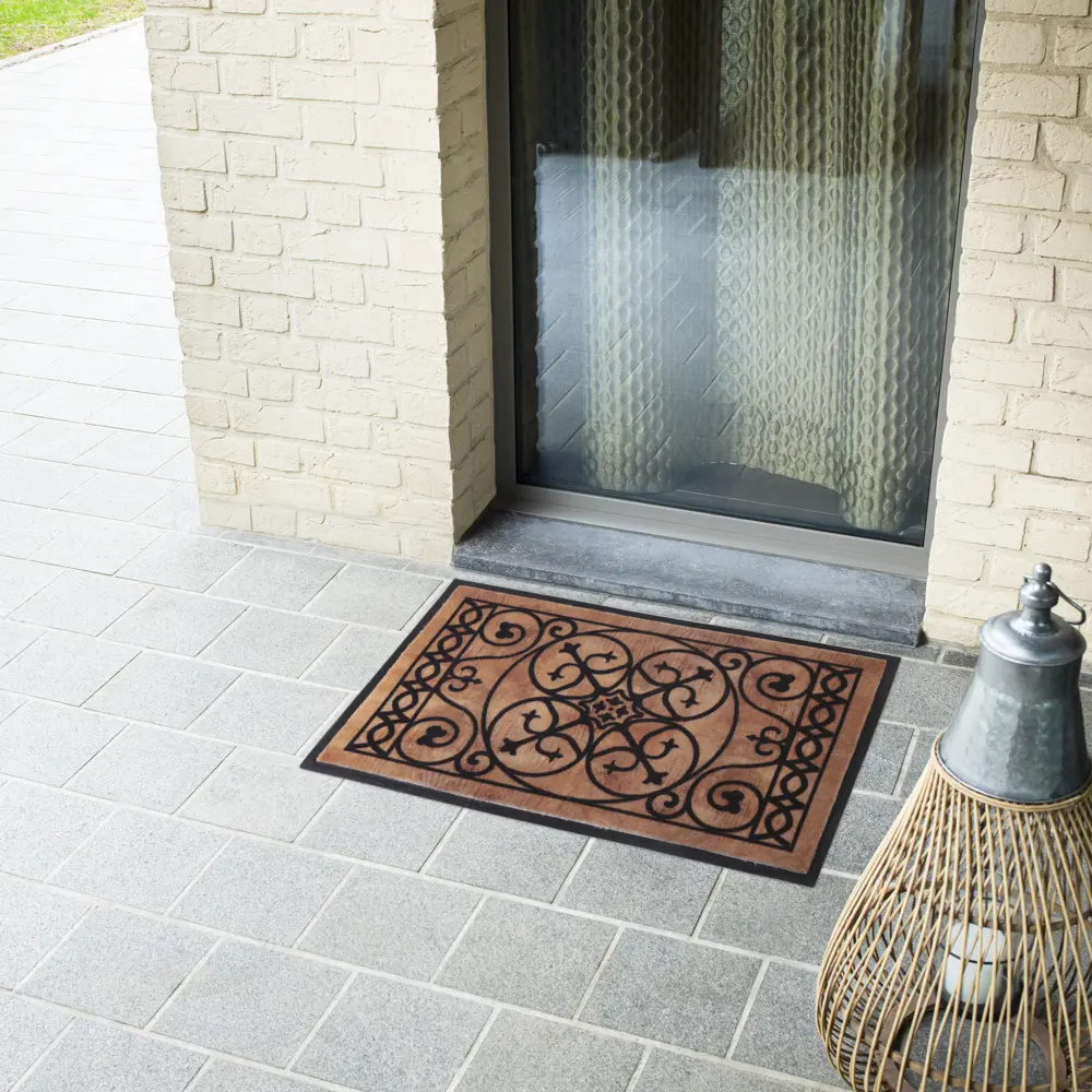 Коврик Inspire Retro 45x75 см полиэстер на ПВХ цвет коричневый STLM-2014075 - Вид №3