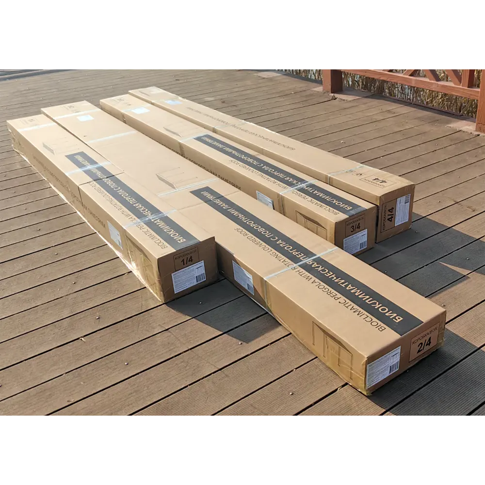 Пергола 3x4x2.5 м темно-серый алюминий 89412308 STLM-2071915 Santreyd BIOCLIMATIC-S - Вид №4