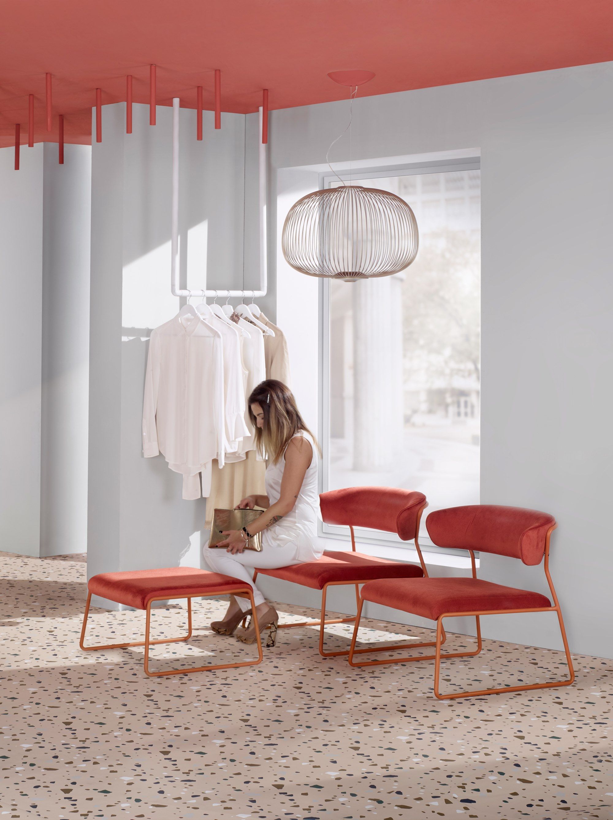 Ткань прямоугольный мягкий пуф S-CAB Лиза ARCH-00123566 - Вид №7