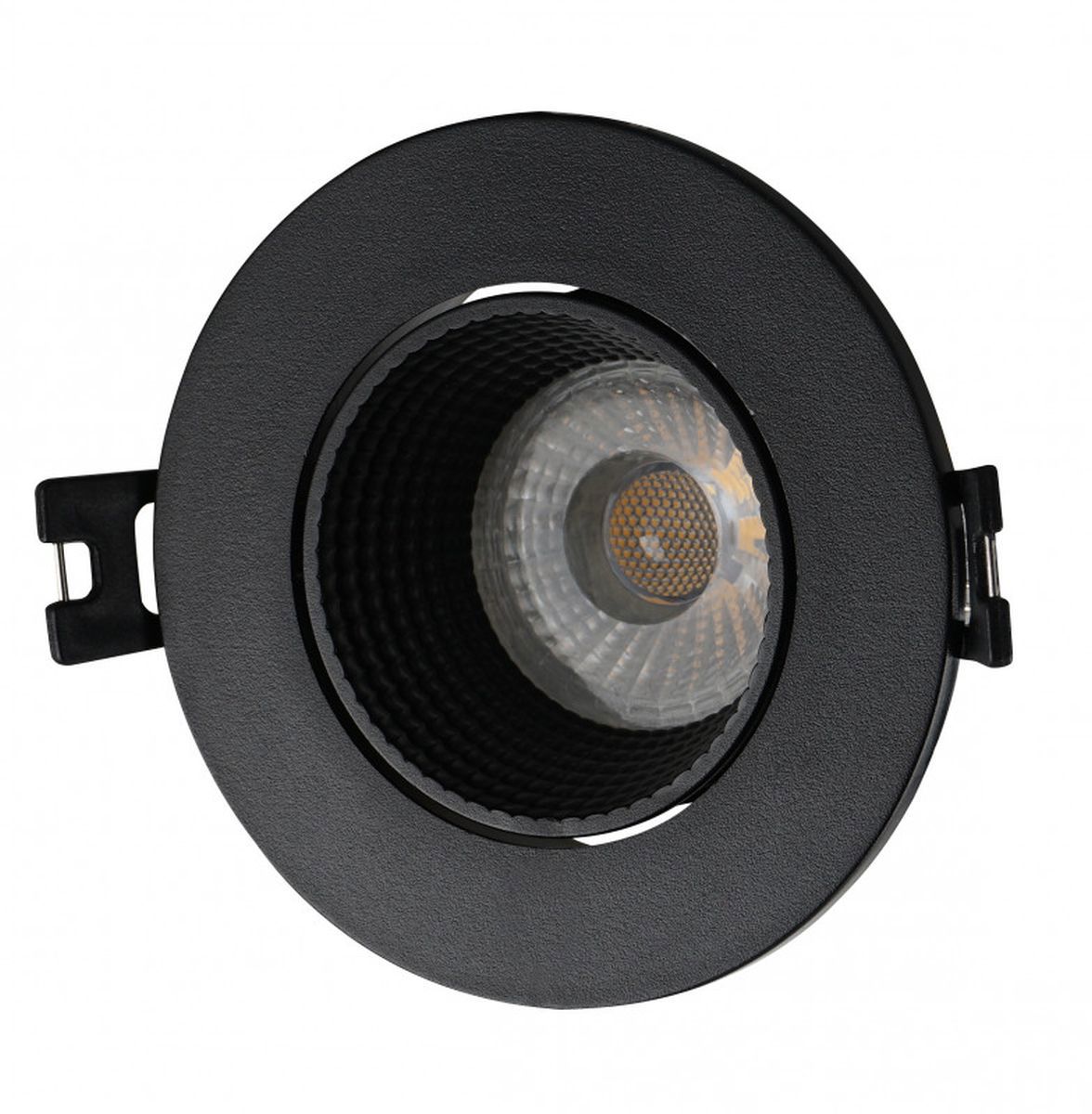 90326180 Светильник точечный встраиваемый DK3061-BK DK3020BВ под отверстие 75 мм 3.4 м² цвет черный STLM-0185556 DENKIRS