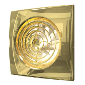 Вентилятор вытяжной Aura 5C D125 мм 30 дБ 180 м³/ч обратный клапан цвет золото ERA