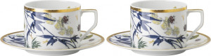 10655605 Rosenthal Набор чашек чайных с блюдцами Rosenthal Турандот 320мл, фарфор, белый, золотой кант, 6шт Фарфор