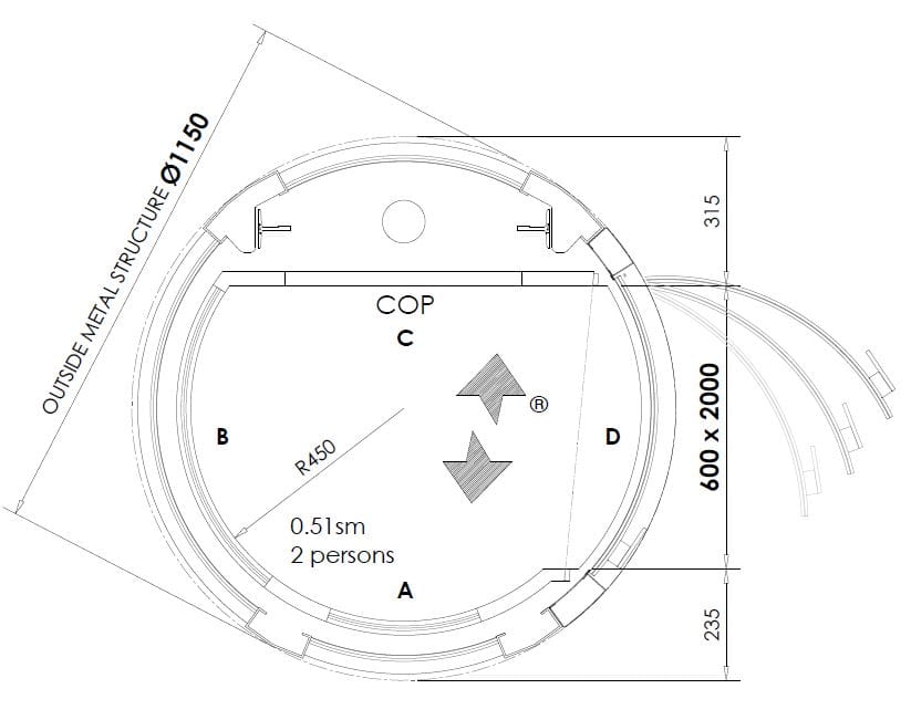 Внутренний гидравлический круглый мини-датчик NOVA Elevators специальный ARCH-00071049 - Вид №17