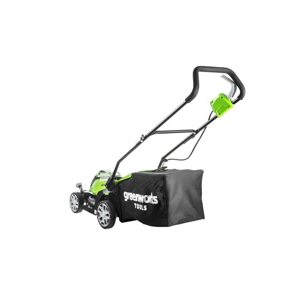 Газонокосилка аккумуляторная GreenWorks 2501907UA 40 В 35 см 1x2 Ач АКБ и ЗУ входит в комплект 80172924 STLM-2153947  - Вид №3