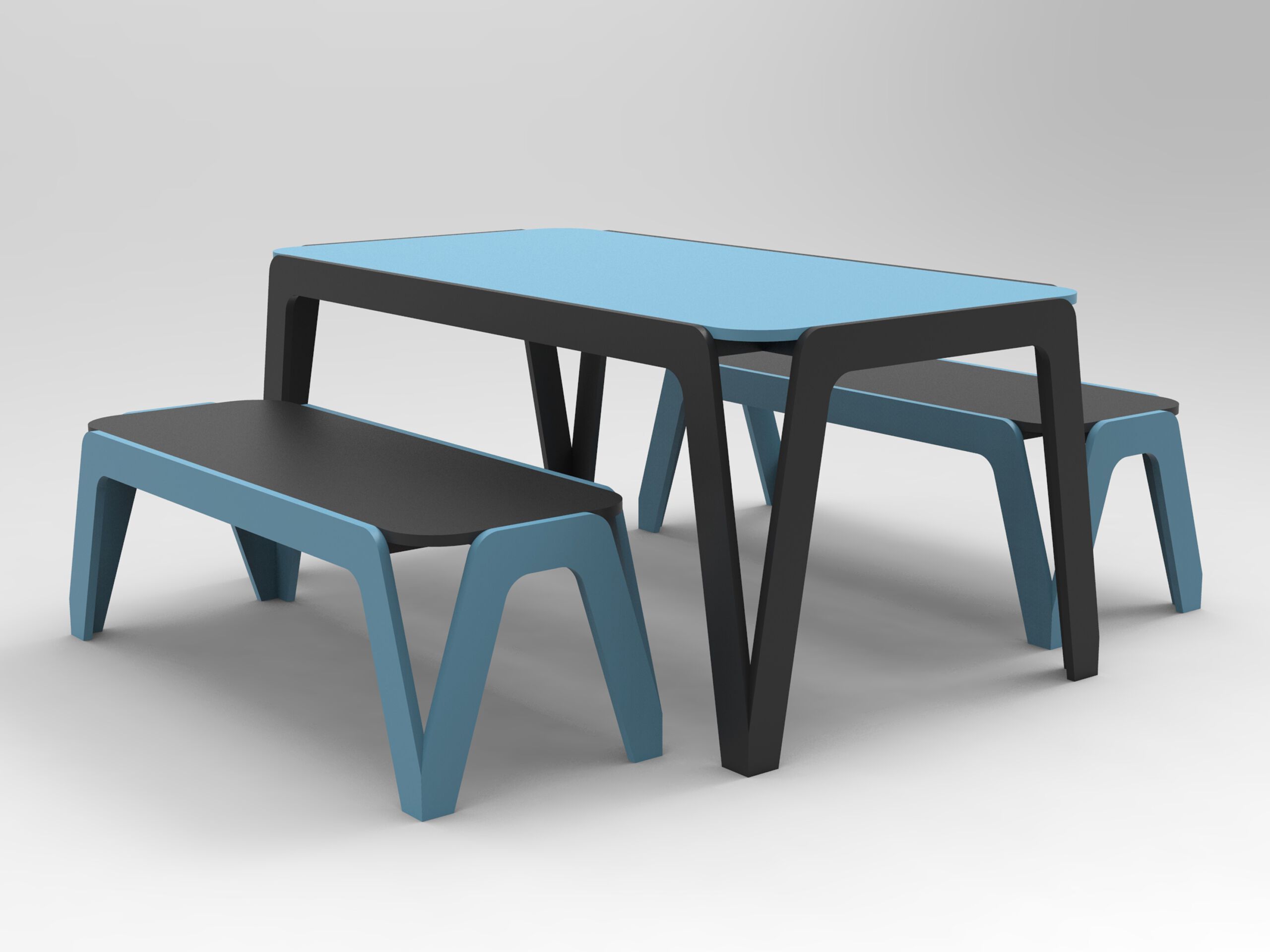 Прямоугольный стол для общественных мест из полиэтилена Donye компас ARCH-00052755 - Вид №1