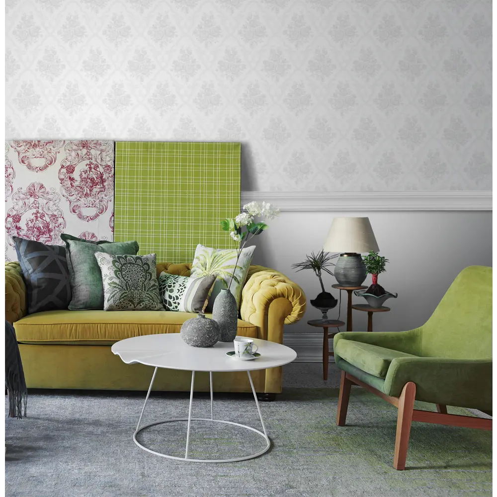 Обои флизелиновые Inspire Chateau серые 1.06 м Granit 5 STLM-2064622 - Вид №3