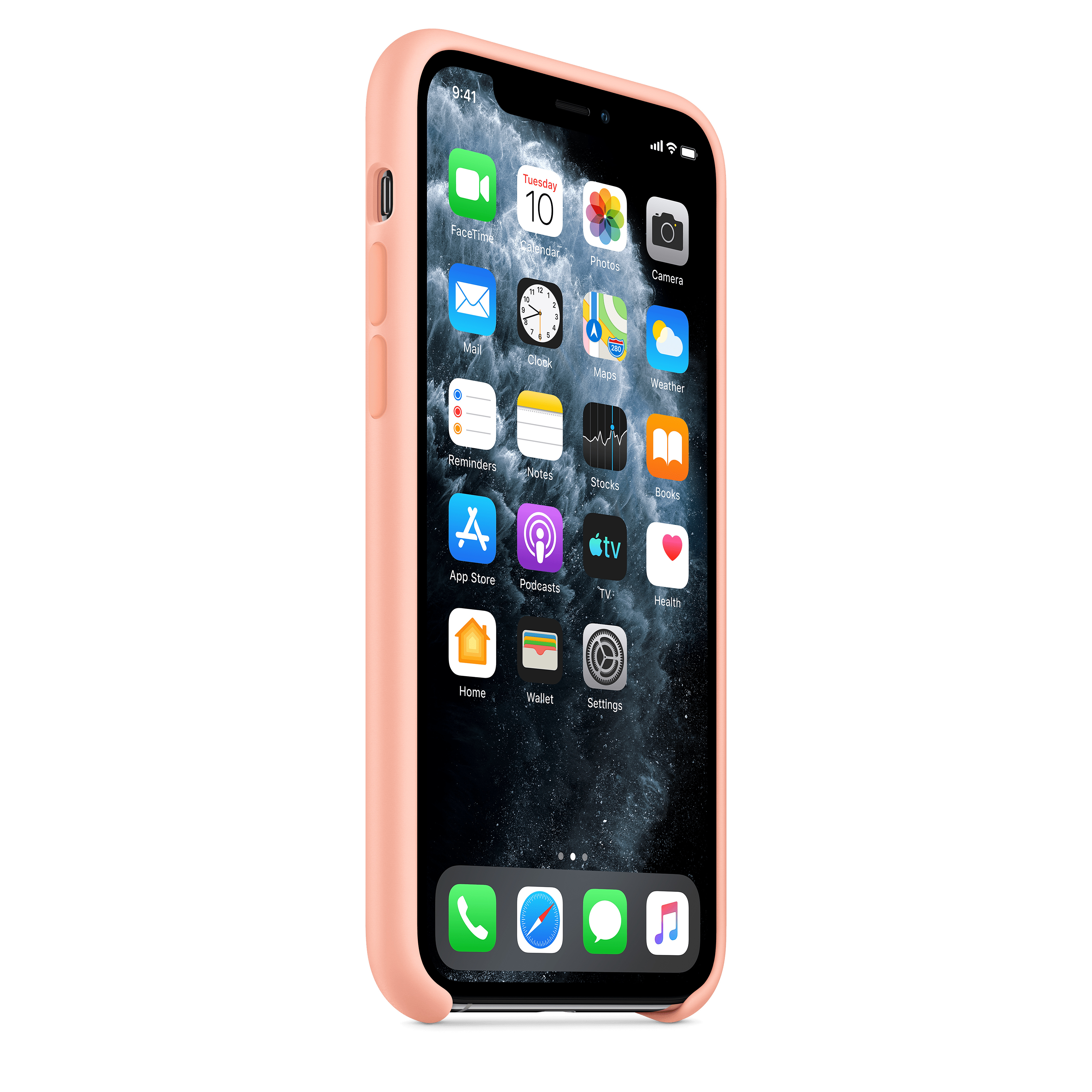 MY1E2ZM/A Iphone 11 pro silicone case - grapefruit Apple Santreyd  - Вид №4