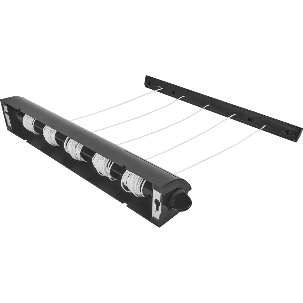 Сушилка для белья Веревка настенная 21 м цвет черный, 5x4.2 м Santreyd STLM-2140123 - Вид №4