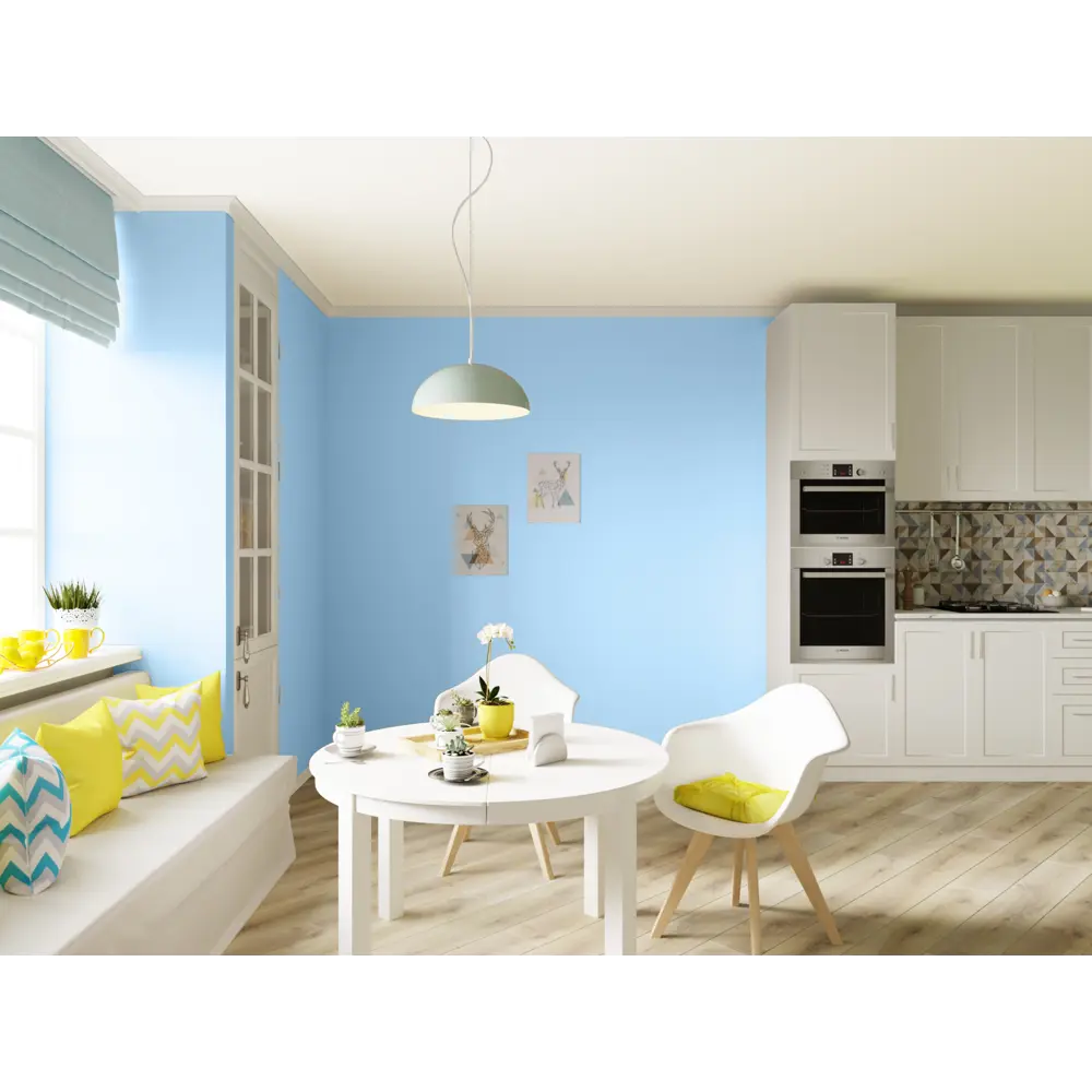 Краска для кухни и ванной цвет голубой иней 0.9 л PARADE ICE STLM-2140915 - Вид №3