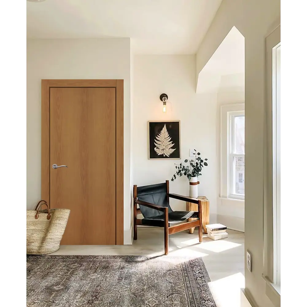 Комплект двери глухая 60x200 см финиш бумага цвет орех с добором 100 мм ПРИНЦИП STLM-2157509 - Вид №1