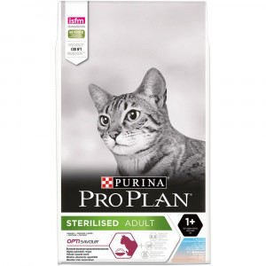 ПР0054754 Корм для кошек для стерилизованных и кастрированных, треска c форелью, сух. 10 кг Pro Plan