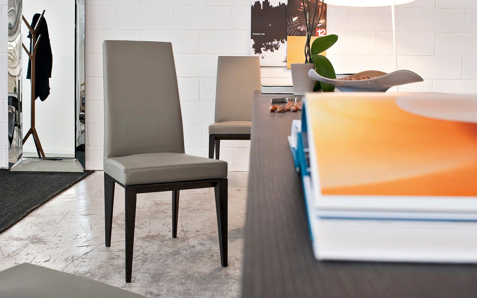 Кожаный мягкий стул Calligaris Bess ARCH-00014747 - Вид №1