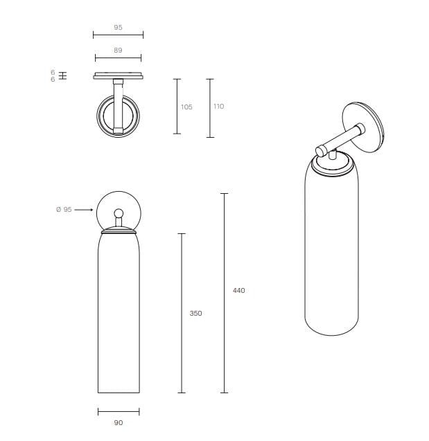 Выдувное стекло светодиодный настенный светильник Articolo Studios Float ARCH-00142867 - Вид №8
