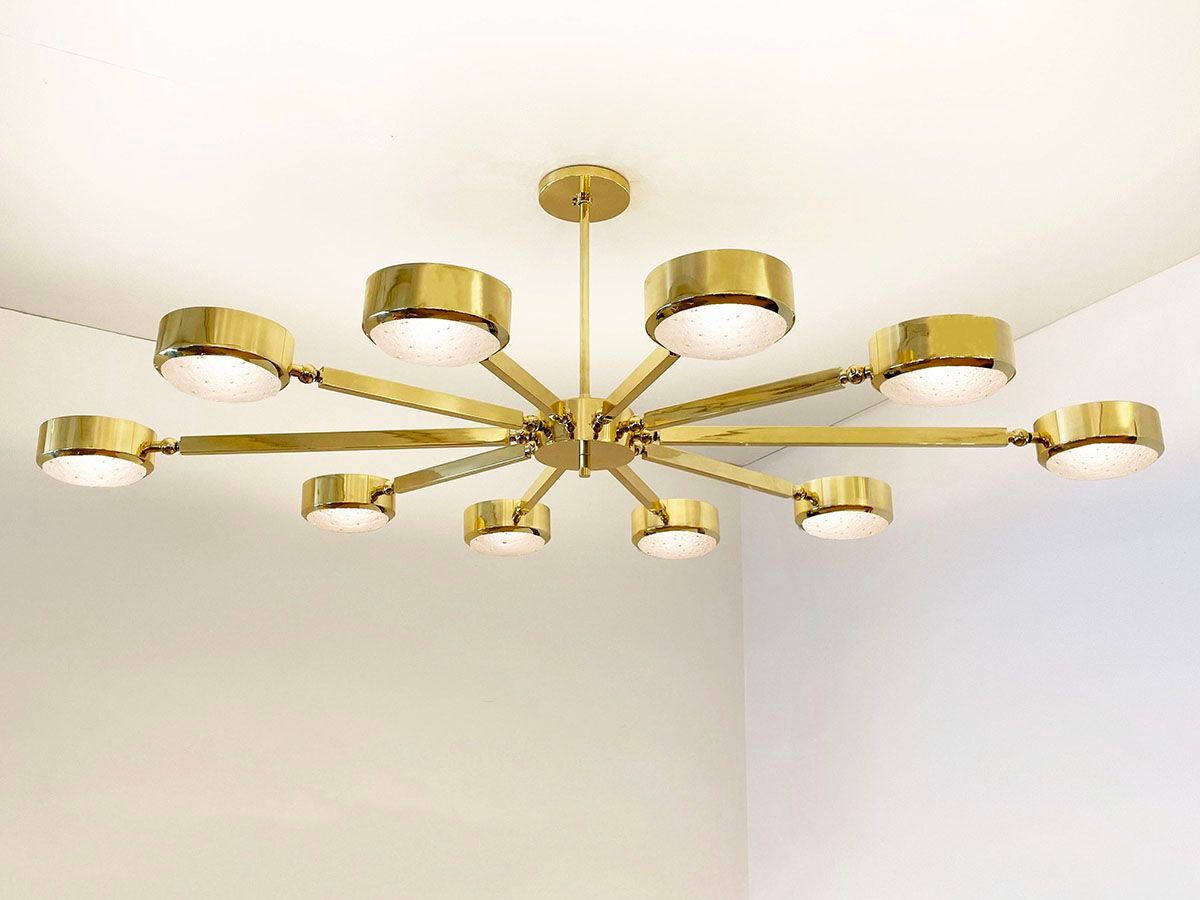 Металлический потолочный светильник GASPARE ASARO OVAL OCULUS - MURANO GLASS ARCH-00138895