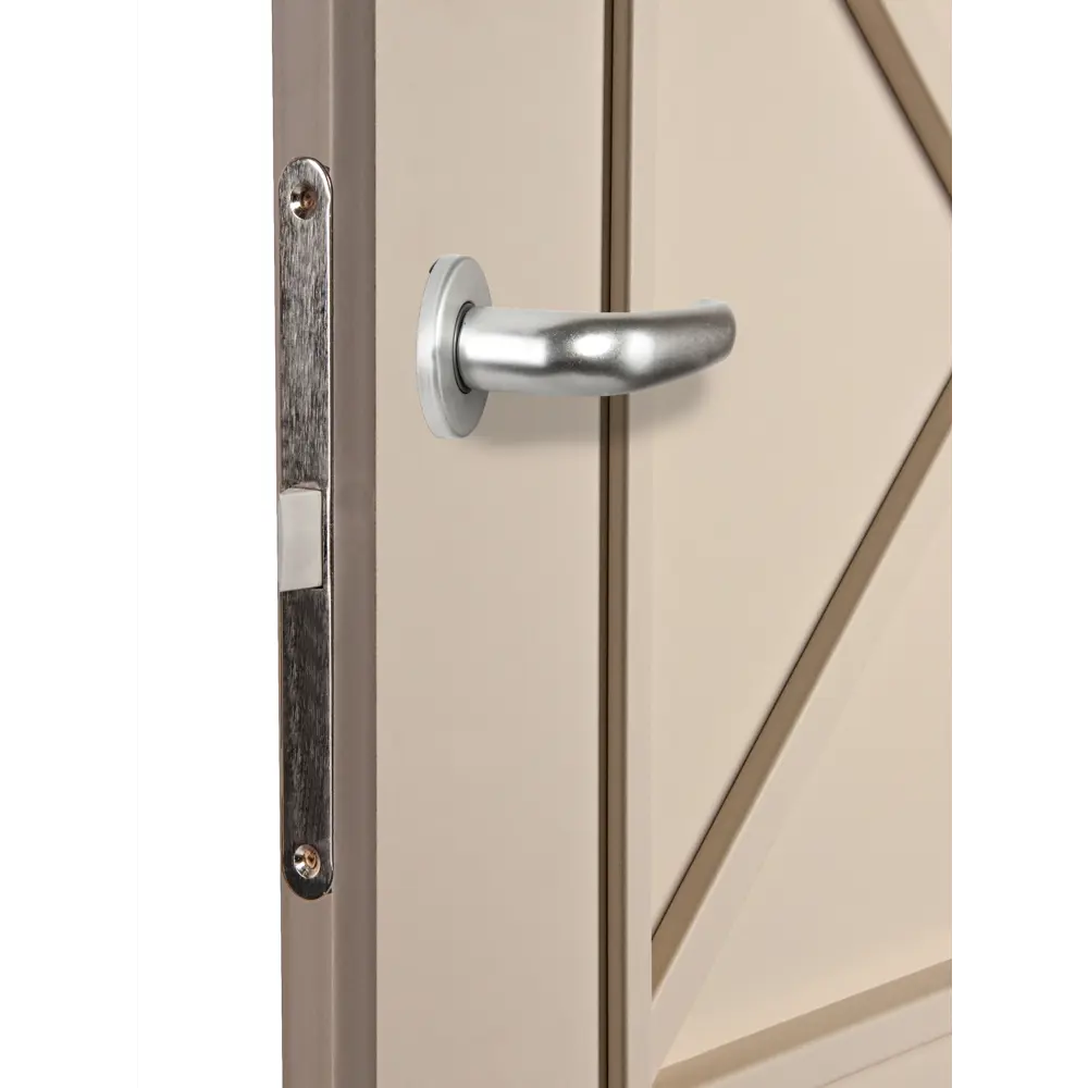 Дверь межкомнатная Камелия 70х200 см, цвет магнолия, с фурнитурой МАРИО РИОЛИ STLM-2082088 - Вид №2