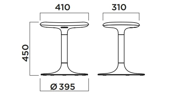 Низкий стул из стали и дерева Infiniti Flink ARCH-00029276 - Вид №2