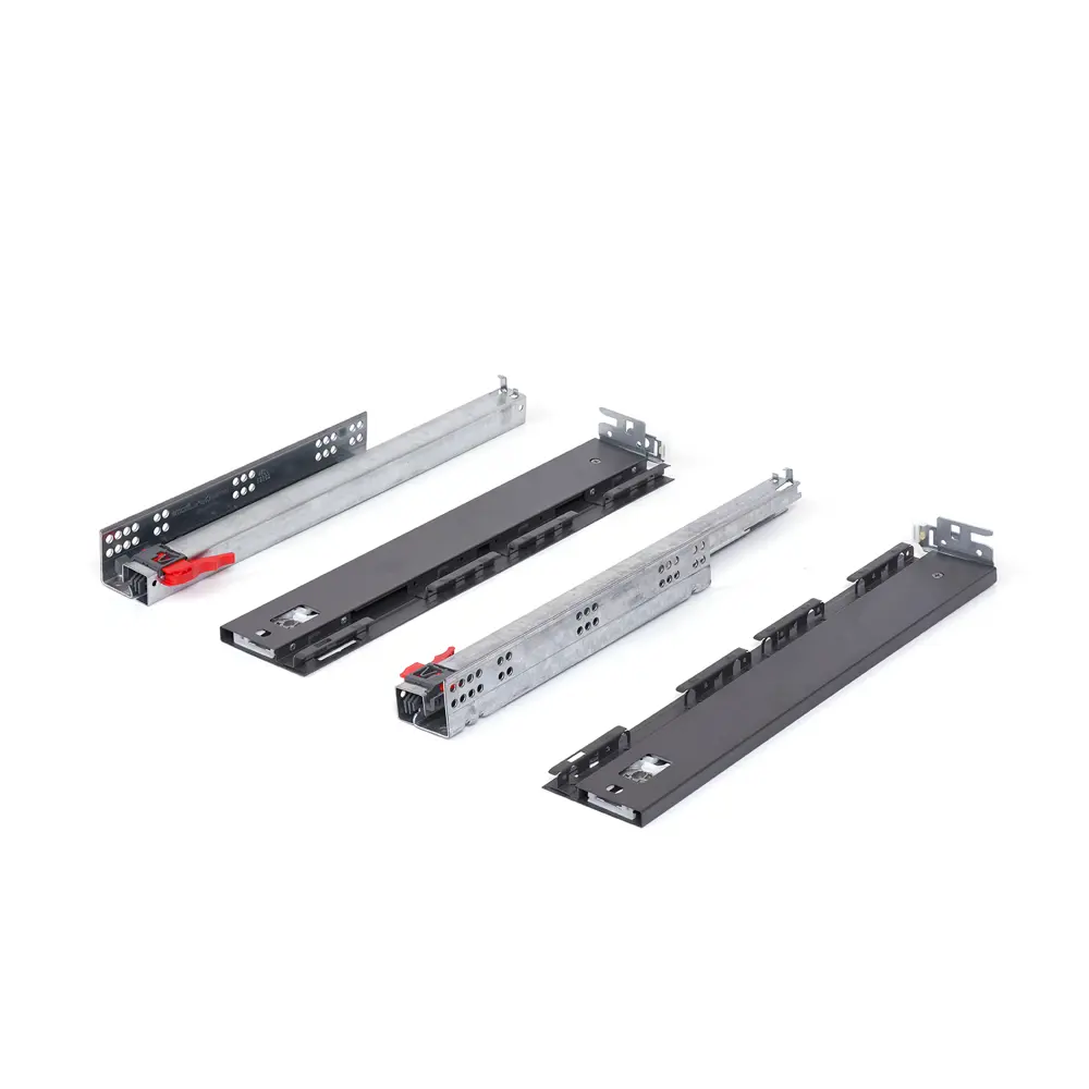 Комплект роликовых направляющих Flowbox h58 450 мм, сталь, цвет антрацит 85441345 STLM-2014444 Santreyd  - Вид №2