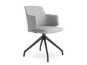 Тканевый стул для конференций с подлокотниками