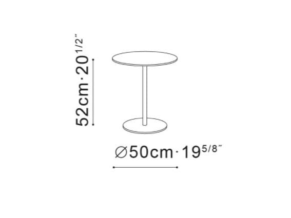 Круглый мраморный журнальный столик CAMERICH Hanna ARCH-00108132 - Вид №2