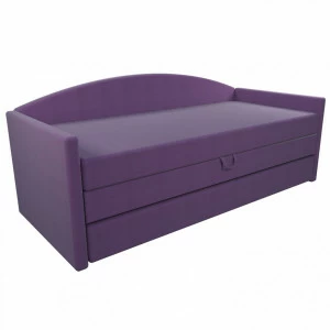 Кровать односпальная 90х200 фиолетовая "Оксфорд" BELABEDDING ДИЗАЙНЕРСКИЕ 134945 Фиолетовый
