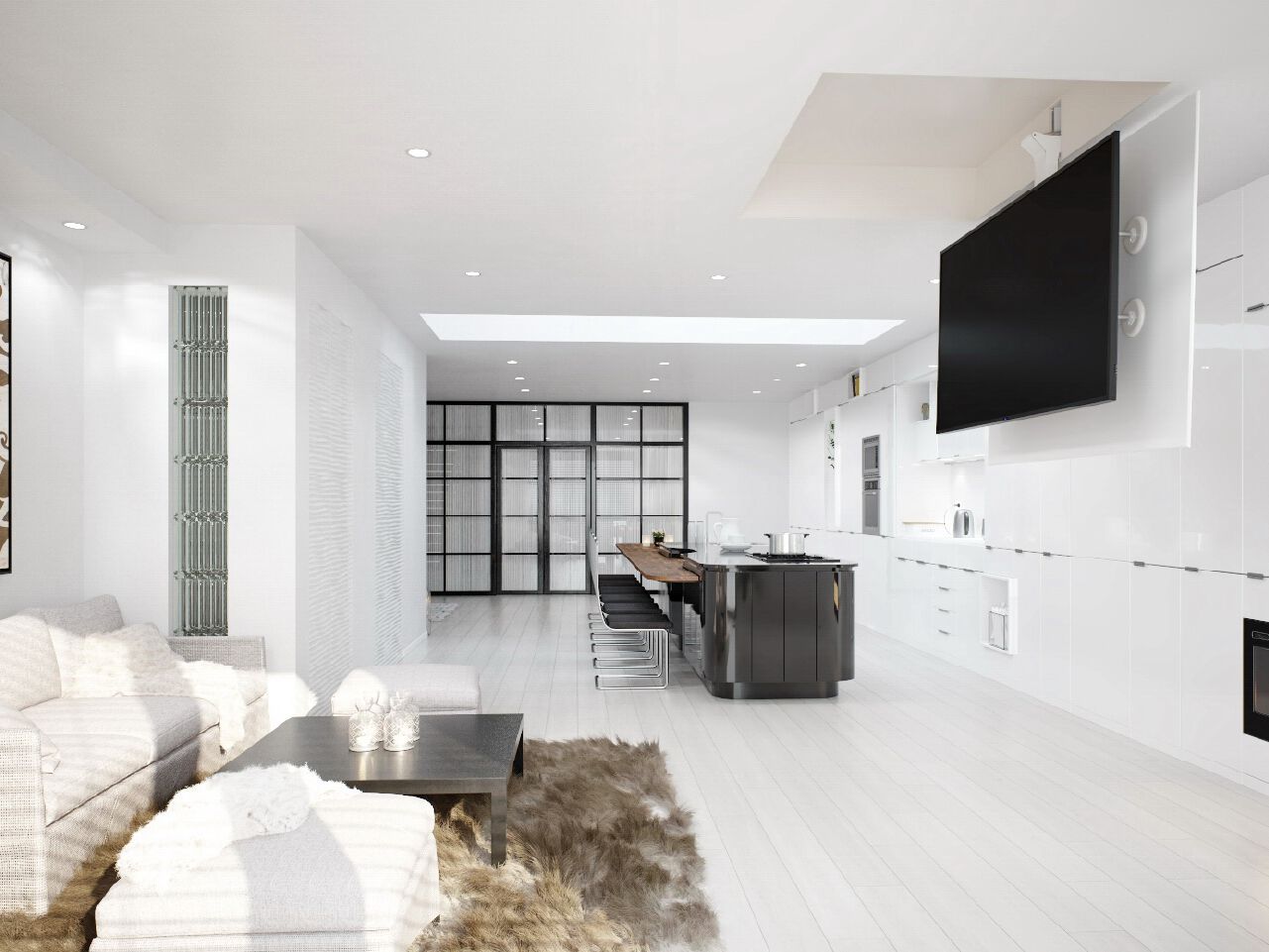 Моторизованное и регулируемое потолочное крепление для телевизора Maior ARCH-00086841 - Вид №1