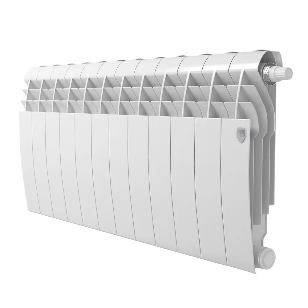 Радиатор секционный Royal Thermo Biliner 350/87 12 секций нижнее подключение биметалл белый Отсутствует STLM-2025058