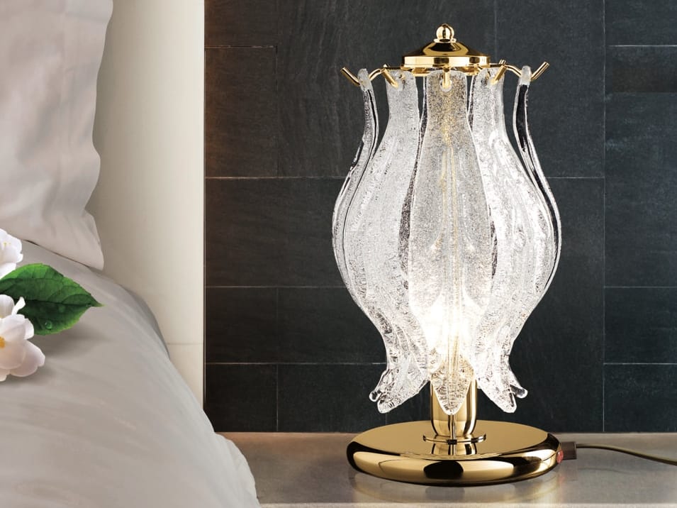 Настольная лампа из муранского стекла Patrizia Volpato лепестки ARCH-00128097