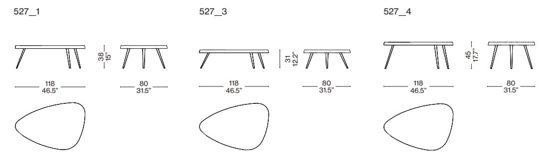 Деревянный журнальный столик CASSINA Mexique ARCH-00109632 - Вид №8