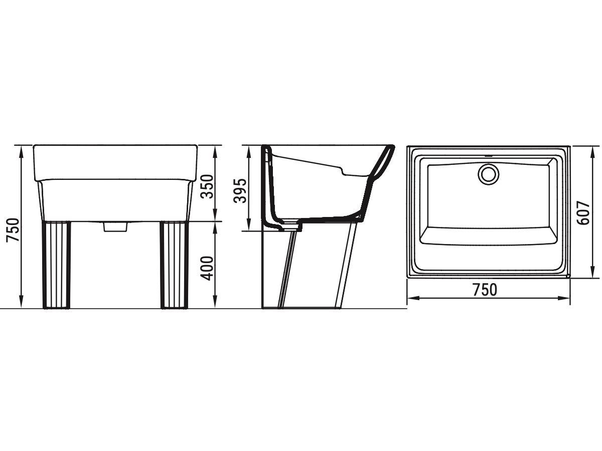 Керамическая стиральная машина Ceramica Dolomite MESSICO ARCH-00107447 - Вид №2