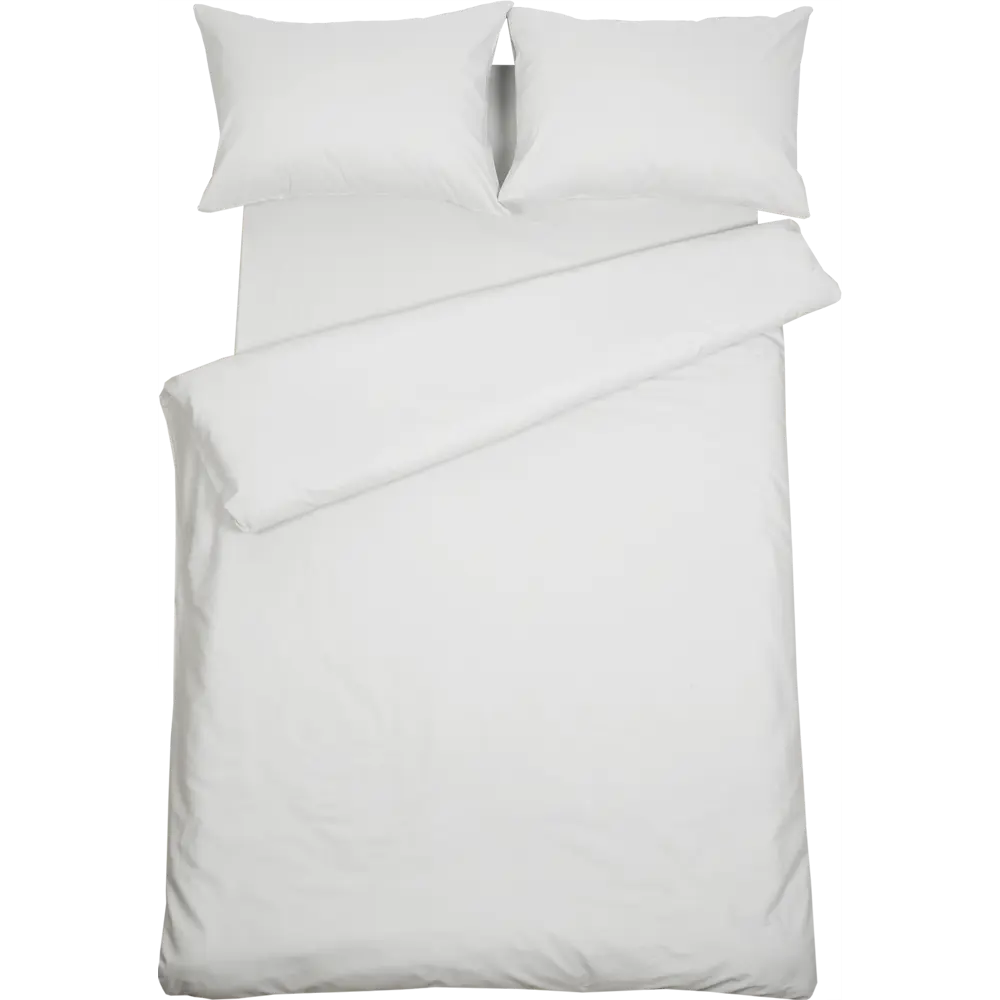 Комплект постельного белья Tex Republic 28528 двуспальный сатин светло-серый STLM-2179727