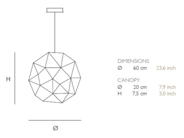 Металл ручной работы светодиодный подвесной светильник Quasar Cosmos ARCH-00033929 - Вид №5