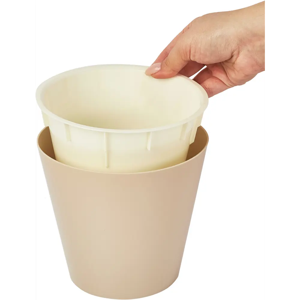 INGREEN London - цветочный горшок из переработанного пластика молочный шоколад 83135550 STLM-0039267 - Вид №2