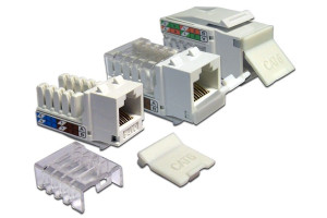 16465984 Модуль Keystone RJ45, кат.6, UTP, 90 градусов, белый, LAN-OK45U6/90P-WH LANMASTER