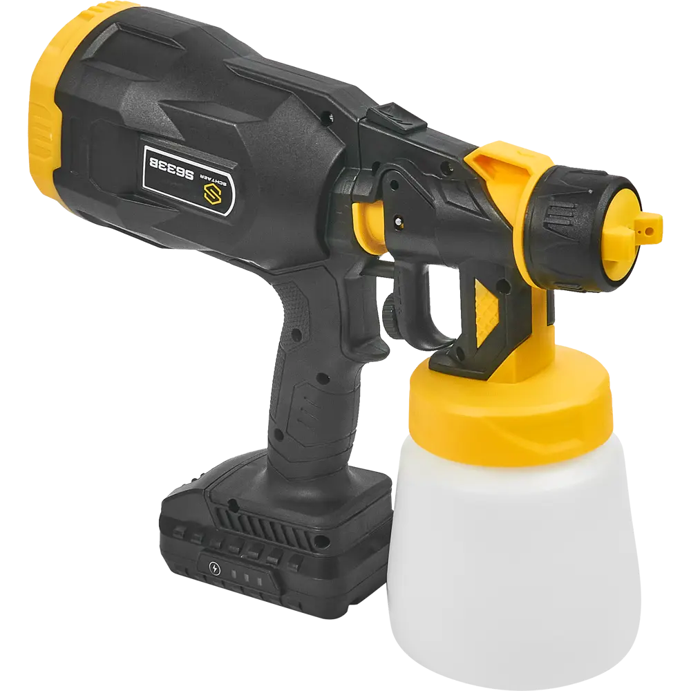 Краскопульт аккумуляторный Schtaer S633B, 20 В Li-ion 1x2 Ач, 200 мл/мин STLM-2117157 - Вид №4