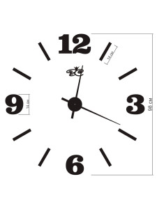 90407551 Настенные часы 100 см цвет черный Оптима STLM-0218094 ВАША СВЕТЛОСТЬ