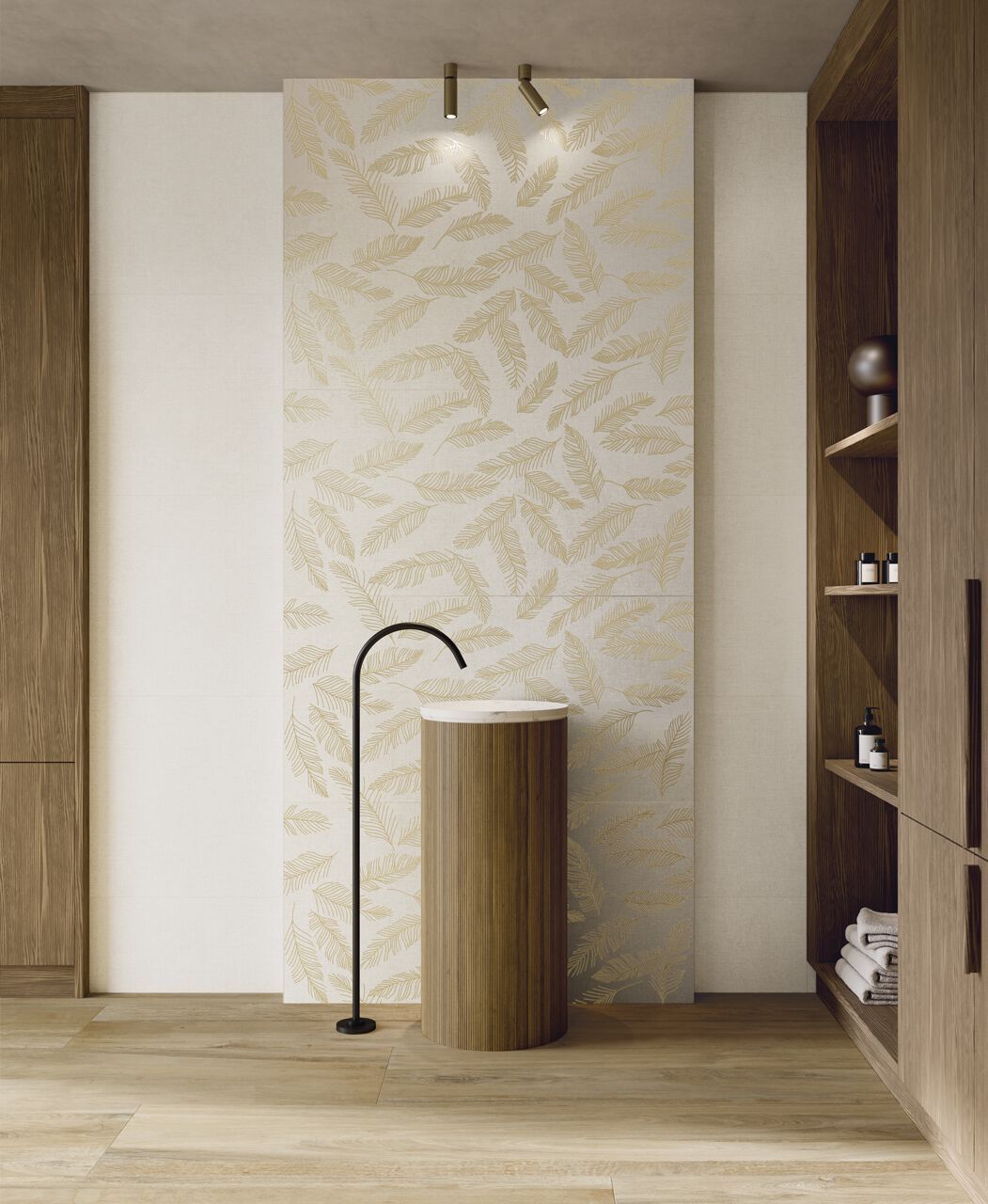 Напольное покрытие из керамогранита с эффектом ткани CERAMICA FONDOVALLE Dream ARCH-00103426 - Вид №1