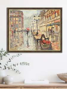 91252499 Картина в раме "Кузнецкий мост" 40/50 см. GRSH 19084 STLM-0522204 GRAFIS-ART