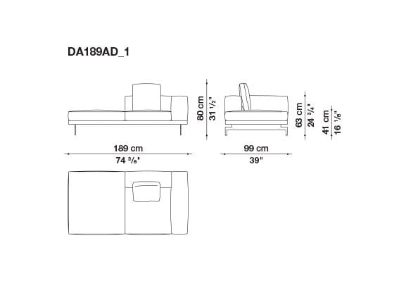 3-местный тканевый диван B&B Italia док ARCH-00033457 - Вид №108