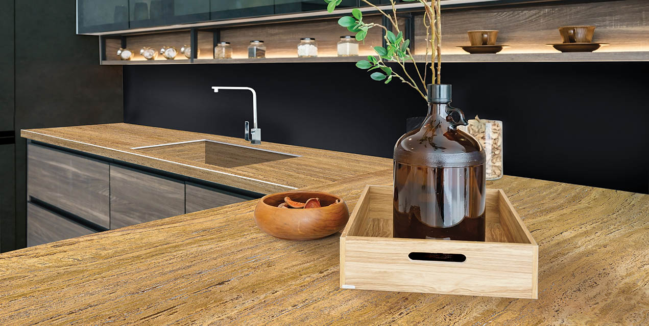 Столешницы для кухни - Травертино ацтеко LIGRON LIST306 1258 - Вид №3