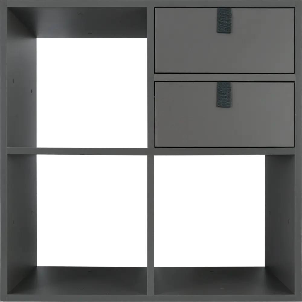 Стеллаж Spaceo KUB 4 секции 70x70x31.5 см ЛДСП цвет графит STLM-2023026 - Вид №8